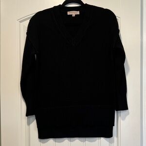 Philosophy Black V-Neck Women's Sweater